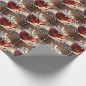 Hot Chocolate Snowman Geschenkpapier (Ecke)