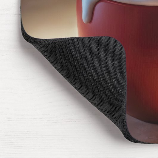 Hot Chocolate Snowman Mousepad (Ecke)