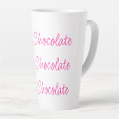 Hot Chocolate Stilvolles Skript Hot Pink Milchtasse (Rechte Ecke)