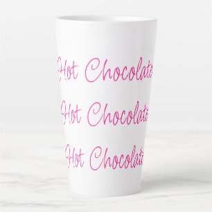 Hot Chocolate Stilvolles Skript Hot Pink Milchtasse