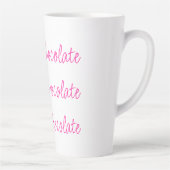 Hot Chocolate Stilvolles Skript Hot Pink Milchtasse (Rechts)