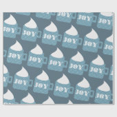 Hot Chocolate Tasse Whip Cream Joy Geschenkpapier (Flach)
