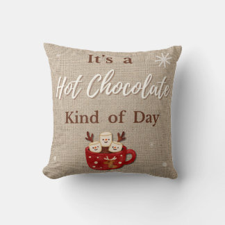 Hot Chocolate Throw Pillow Kissen