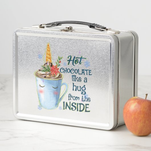Hot Chocolate Unicorn Metall Brotdose (Beispiel)