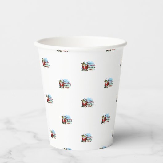 Hot Chocolate Weihnachts-Party Cups Pappbecher (Vorderseite)