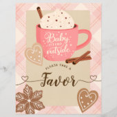 Hot-Chocolate Winter Baby Dusche Girl-Favoriten Sc (Vorderseite)