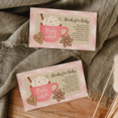 Hot Chocolate Winter Baby Girl Books for Baby Begleitkarte