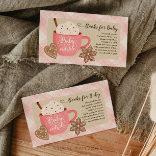 Hot Chocolate Winter Baby Girl Books for Baby Begleitkarte