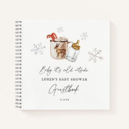 Hot Chocolate Winter Baby Showbook Notizblock