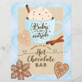 Hot Chocolate Winter Baby Shower Boy Cocoa Bar (Vorderseite)