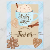Hot Chocolate Winter Baby Shower Boy Favoriten Sch (Vorderseite)