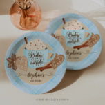 Hot Chocolate Winter Baby Shower Boy Pappteller<br><div class="desc">Eine Babydusche zu planen kann ein angenehmes Erlebnis sein, und durch die Auswahl des Hot Chocolate Winter Baby Shower Themes von Creative Gewerkschaft Designs kann der Planungsprozess des Party vereinfacht werden, indem eine charmante Touch hinzugefügt wird. Die gemütliche heiße Schokolade mit warmen Zimt und süßen Lebkuchen auf diesen Designs rufen...</div>