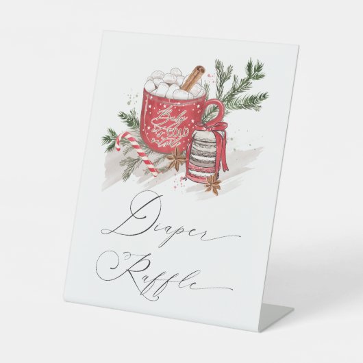 Hot-Chocolate-Winter-Kinderdusche-Windelwanne Sockelschild (Vorderseite)