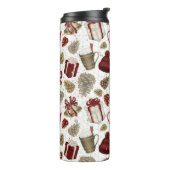 HOT CHSCHOKOLADENWOOLEN HAT ACORNS BOWS GIFTS THERMOSBECHER (Nach links gedreht)