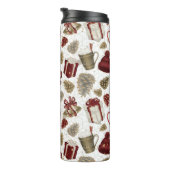 HOT CHSCHOKOLADENWOOLEN HAT ACORNS BOWS GIFTS THERMOSBECHER (Nach rechts gedreht)