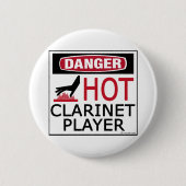 Hot Clarinet Player Button (Vorderseite)