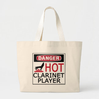 Hot Clarinet Player Jumbo Stoffbeutel