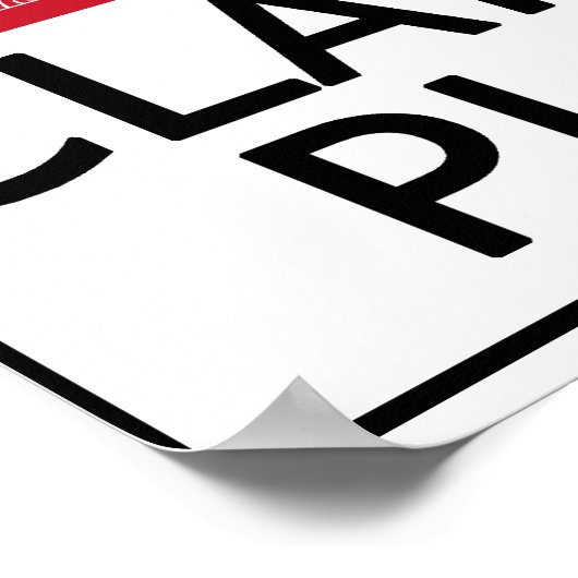 Hot Clarinet Player Poster (Ecke)