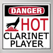Hot Clarinet Player Poster (Vorne)
