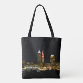Hot Cleveland Night Printed Tasche (Rückseite)