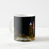 Hot Cleveland Skyline Kaffeetasse (Vorderseite Links)