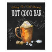 Hot Coco Bar Sign Fotodruck (Vorne)
