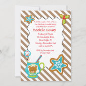 Hot Coco & Cookies Cookie Swap/Exchange Einladung (Vorderseite)