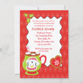 Hot Coco & Cookies Cookie Swap/Exchange-Einladung Einladung (Vorderseite)