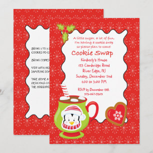Hot Coco & Cookies Cookie Swap/Exchange-Einladung Einladung