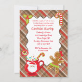 Hot Coco & Cookies Cookie Swap/Exchange-Einladung Einladung (Vorderseite)