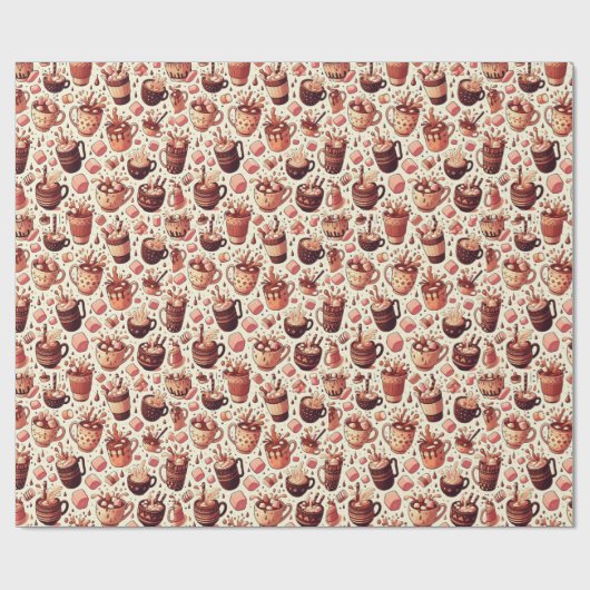 Hot Coco Geschenkpapier (Flach)