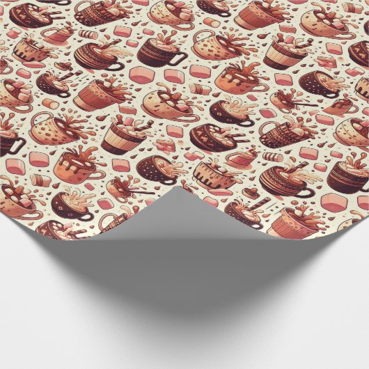 Hot Coco Geschenkpapier (Ecke)