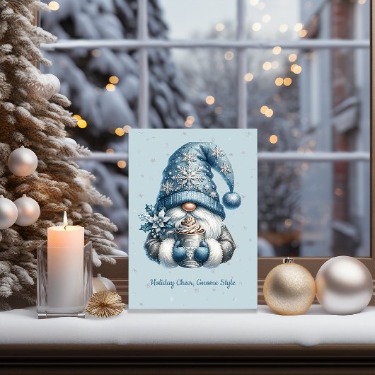 Hot Coco Gnome Feiertagskarte