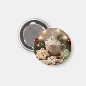 Hot Cocoa and Sugar Cookies | Christmas Magnet (Vorderseite/Rückseite)
