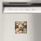 Hot Cocoa and Sugar Cookies | Christmas Magnet (In Situ (Geschirrspüler))