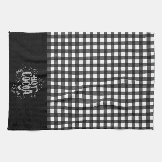 Hot Cocoa Bar Chalkboard Geschirrtuch (Horizontal)