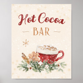 Hot Cocoa Bar Chocolate Drink Zuhause Wine tasting Poster