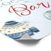 Hot Cocoa Bar Christmas Winter Erstgeburt Poster (Ecke)