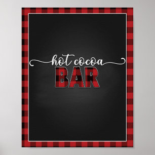Hot Cocoa Bar Flannel Fling 8x10 Poster/Zeichen Poster