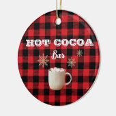 Hot Cocoa Bar Karo Berg Keramik Ornament (Links)