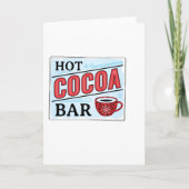 Hot Cocoa Bar Karte (Vorderseite)
