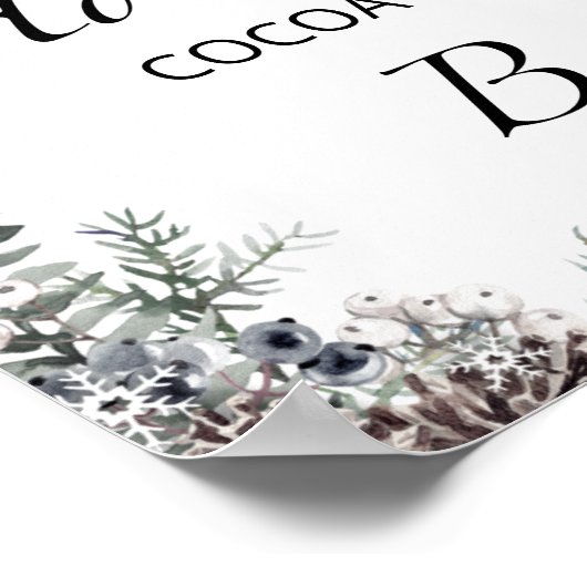 Hot Cocoa Bar Poster (Ecke)