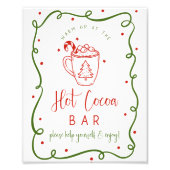 Hot Cocoa bar sign Fotodruck (Vorne)