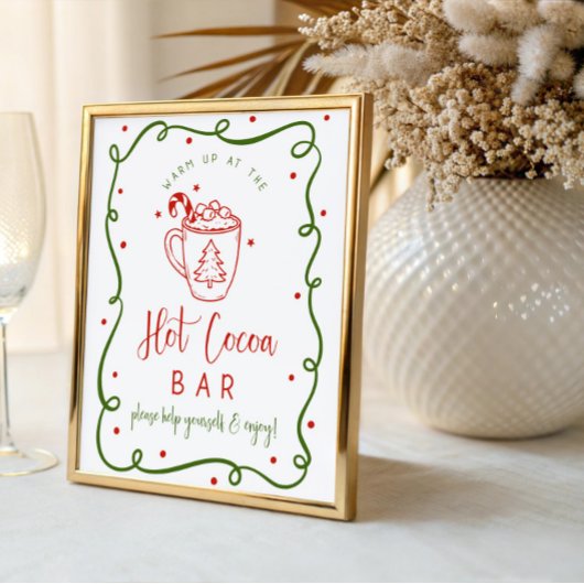 Hot Cocoa bar sign Fotodruck