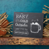 Hot Cocoa Bar Sign Fotoplatte (Seite)