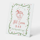 Hot Cocoa bar sign Sockelschild (Vorderseite)