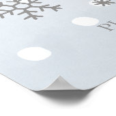 Hot Cocoa Bar signieren Winter Baby Duschgel Poster (Ecke)