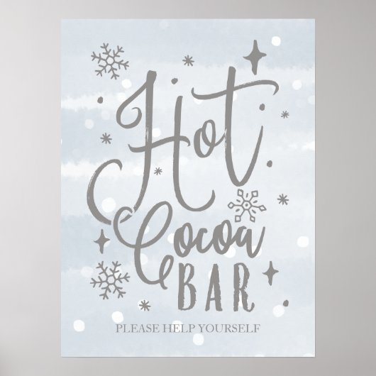 Hot Cocoa Bar signieren Winter Baby Duschgel Poster (Vorne)