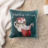 Hot Cocoa Best Dings kommen in Paaren Kissen (Decke)