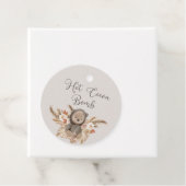 Hot Cocoa Bomb Boho Pampas Grass Teddy Bear Geschenkanhänger (Beispiel)